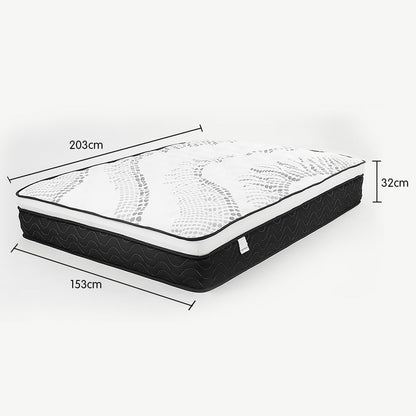 Premium Queen Mattress with Euro Top Layer - 32cm