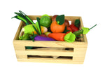 Wooden Vegetables 15 Pcs Set With Wooden Crate