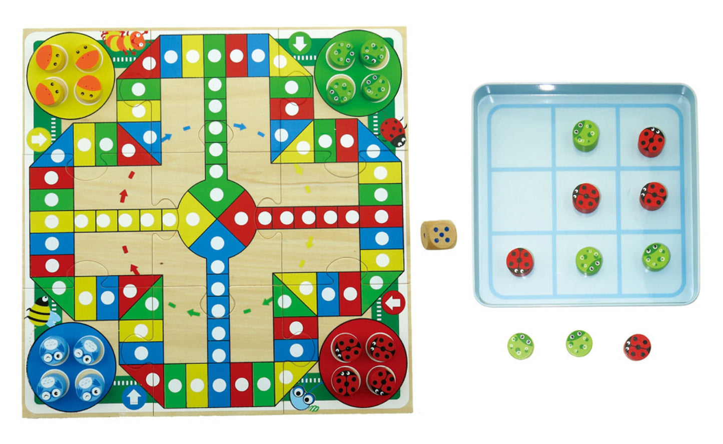 Tin Box Game - Ludo&tictactoe