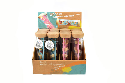 Wooden Unicorn Labyrinth in Tube