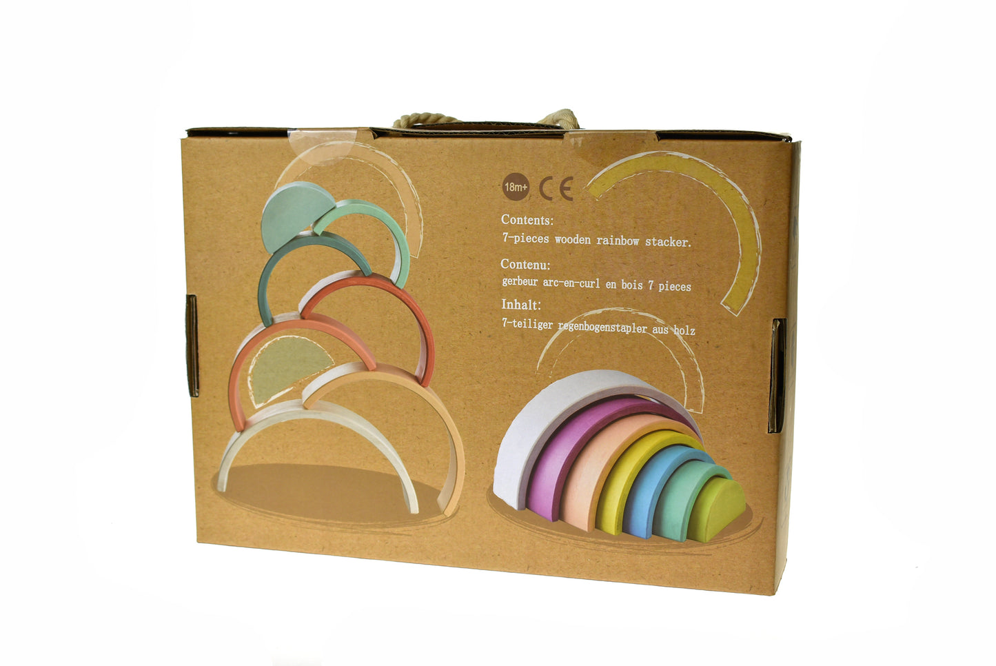 Calm & Breezy Wooden Stacking Rainbow Vintage