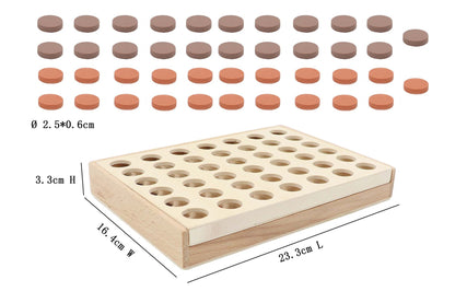 Wooden 4 In A Row Game Terracotta