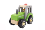 Tractor With Rubber Wheels Green