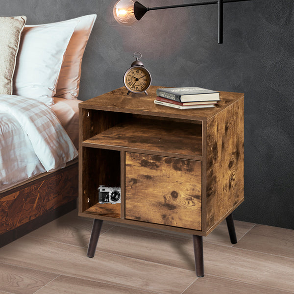  Wooden Nightstand Bedside Tables Storage Cabinet Side Table Drawers