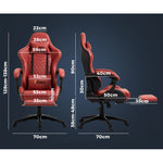 Gaming Chair Office Computer Chairs Footrest Executive Seat PU Leather