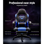 Office Chair Computer Desk Gaming Chair Study Home Work Recliner Black Blue