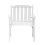 Outdoor Armchair Wooden Patio Furniture Chairs Garden Seat Brown