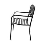 Garden Bench Seat Outdoor Furniture Patio Park Backyard Chair Black