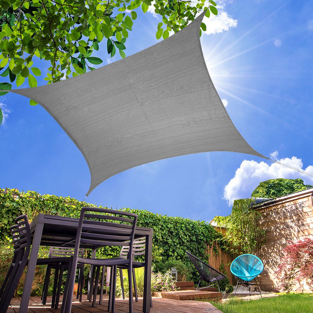 Sun Shad Sail Awning Shadecloth Garden Canopy Cover