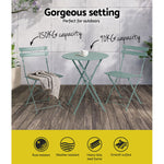 Outdoor Setting Table and Chairs Bistro Set Folding Patio Furniture
