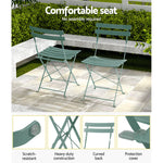 Outdoor Setting Table and Chairs Bistro Set Folding Patio Furniture