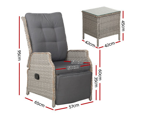 Outdoor Sun lounge Wicker Sofa