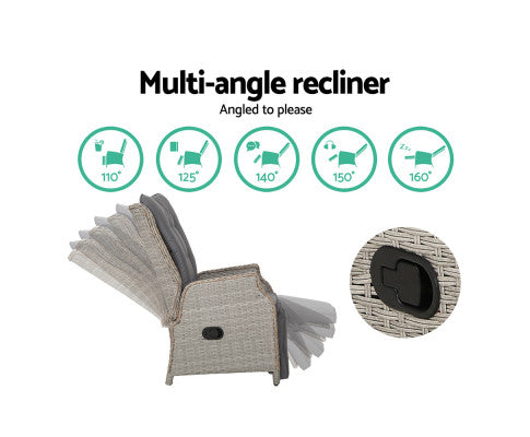 Outdoor Sun lounge Wicker Sofa
