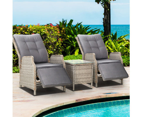 Outdoor Sun lounge Wicker Sofa