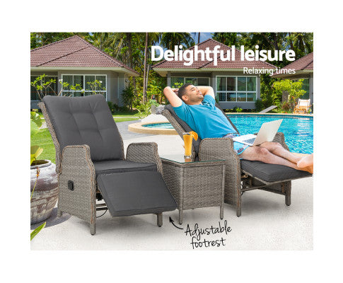Outdoor Sun lounge Wicker Sofa