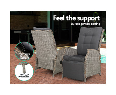 Outdoor Sun lounge Wicker Sofa