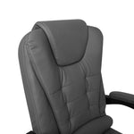 Premium PU leather Gaming Office Chair Executive Footrest-Grey