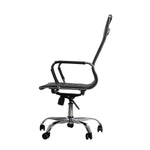 2PCS Office Chair PU Mat Seat Back Computer Black