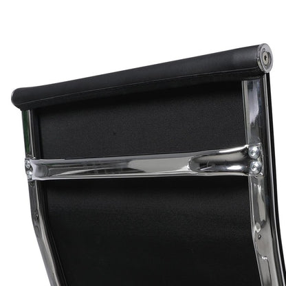 2PCS Office Chair PU Mat Seat Back Computer Black