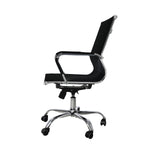 Gaming Chairs PU Mat Seat Mid-Back Computer Black