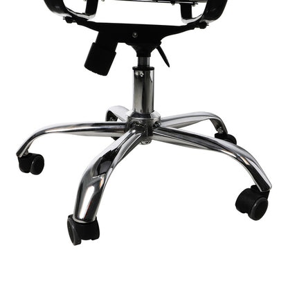 Gaming Chairs PU Mat Seat Mid-Back Computer Black 
