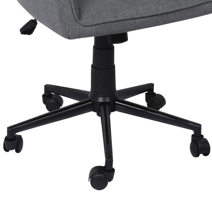Office Chair Fabric Computer Gaming Chairs Executive Adjustable- Grey