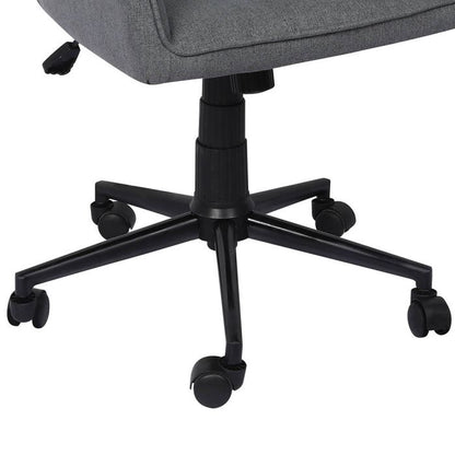 Office Chair Fabric Computer Gaming Chairs Executive Adjustable- Grey