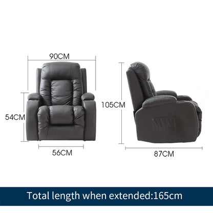 Recliner Massage Lift Chair PU Leather Lounge Sofa Armchair Heated
