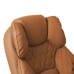 Gaming Chair PU Leather Office Computer Seat Recliner Brown