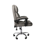Gaming Chair PU Leather Office Computer Seat Recliner Grey