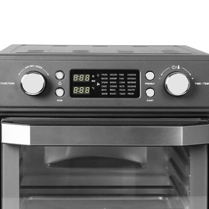 Electric Air Fryer 25L Oven Convection Healthy Free Accessories Silver/Black