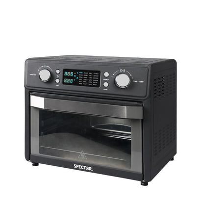 Electric Air Fryer 25L Oven Convection Healthy Free Accessories Silver/Black