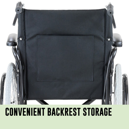 Orthonica Folding Wheelchair Manual Mobility Aid - Senator