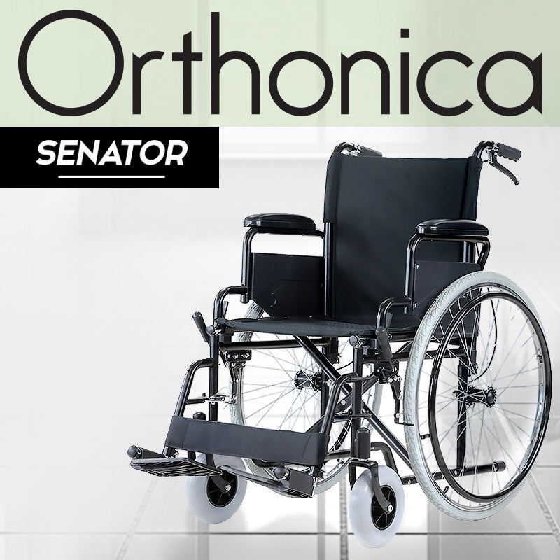 Orthonica Folding Wheelchair Manual Mobility Aid - Senator