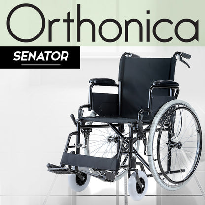 Orthonica Folding Wheelchair Manual Mobility Aid - Senator