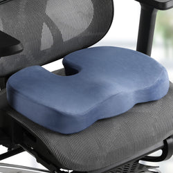 Seat Cushion Memory Foam Pillow Back Pain Relief Chair Pad Black