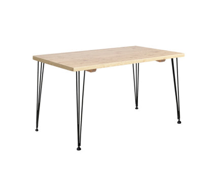 Dining Table 4 Seater Timber Metal