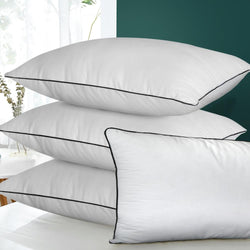 Microfibre Pillow Hotel Cotton Cover Home Soft Quality Luxury 4pcs 50x90cm