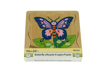 Butterfly Lifecycle 4 Layers Puzzle