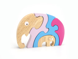 Stacking Jigsaw-Elephant & baby
