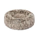 Cat Dog Donut Nest Calming Mat Soft Plush Kennel Coffee L