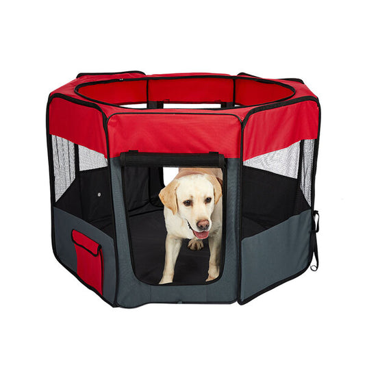 8 Panel Pet Playpen Grey XL
