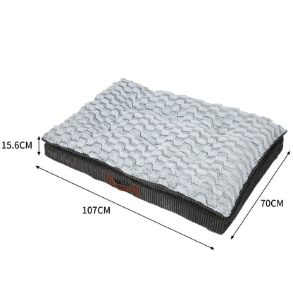 Dog Calming Bed Sleeping Kennel Soft Plush Comfy Memory Foam Mattress S