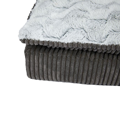 Dog Calming Bed Sleeping Kennel Soft Plush Comfy Memory Foam Mattress L/XL