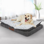 Dog Calming Bed Sleeping Kennel Soft Plush Comfy Memory Foam Mattress L/XL