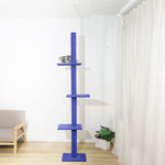 Cat Tree Scratching Post Scratcher Tower Condo House Furniture Ceiling High Black