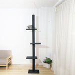 Cat Tree Scratching Post Scratcher Tower Condo House Furniture Ceiling High Grey