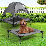 Pet Trampoline Bed Dog Cat Elevated Hammock With Canopy Raised Heavy Duty S