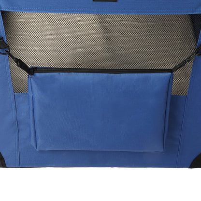 Pet Travel Carrier Kennel Folding Soft Sided Dog Crate For Car Cage Large S