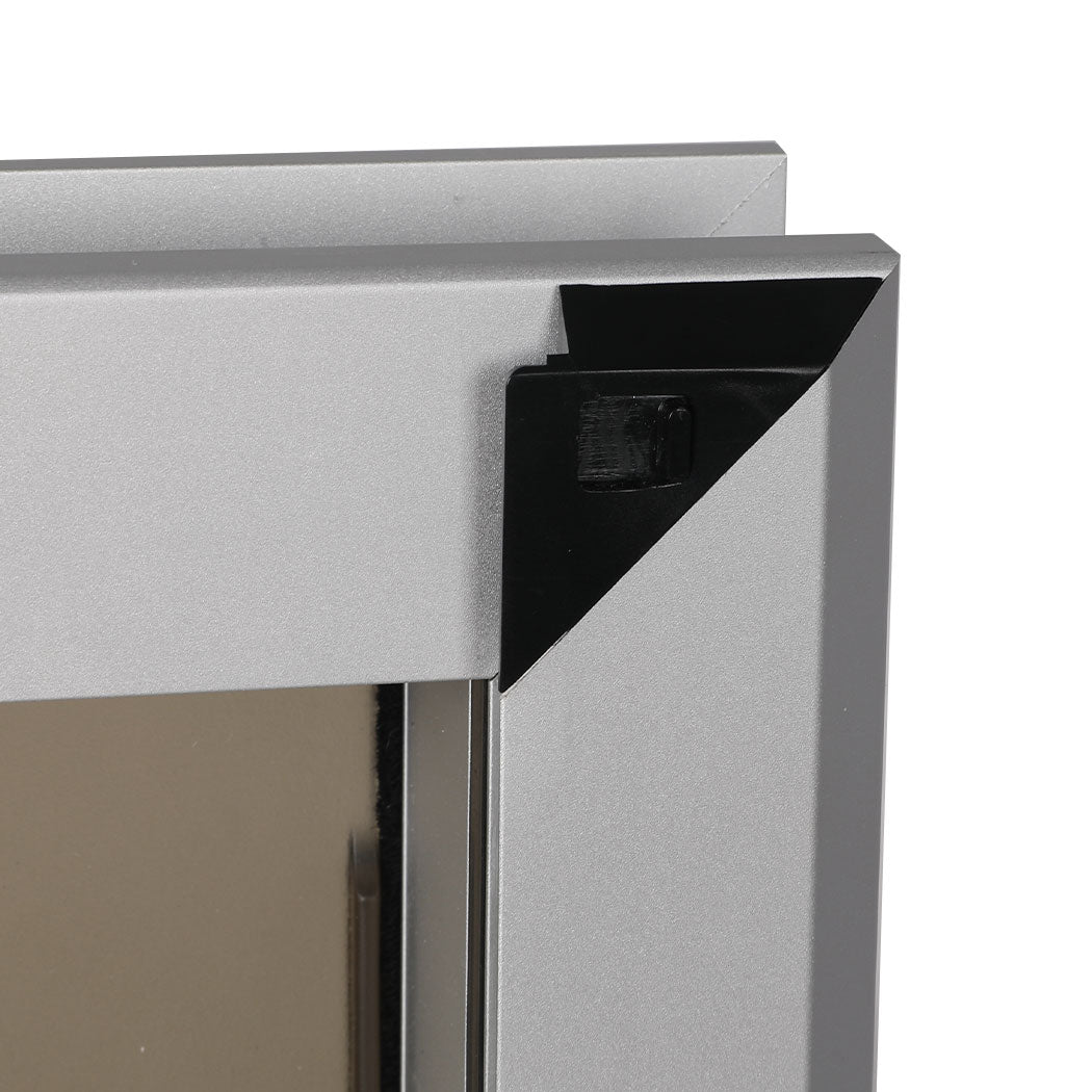 Aluminium Pet Access Door Dog Cat Dual Flexi Flap Wooden Wall Extra Large
